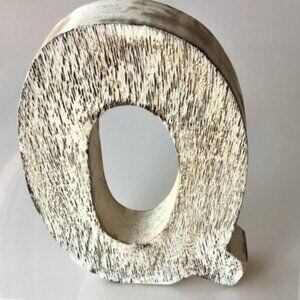 NEW LETTER Q RUSTIC DISTRESSED 3D LETTER BLOCK